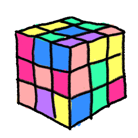 Rubiks cube animated GIF